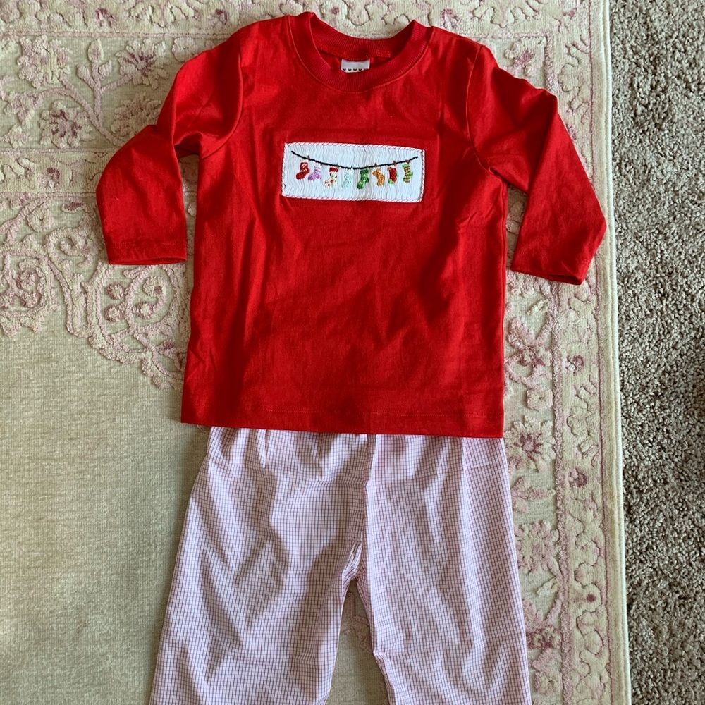 Toddler Boy Christmas Pant Set